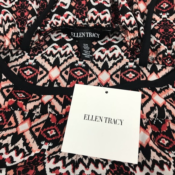 Ellen Tracy Spaghetti Strap Romper Summer Cover Up - Picture 4 of 4